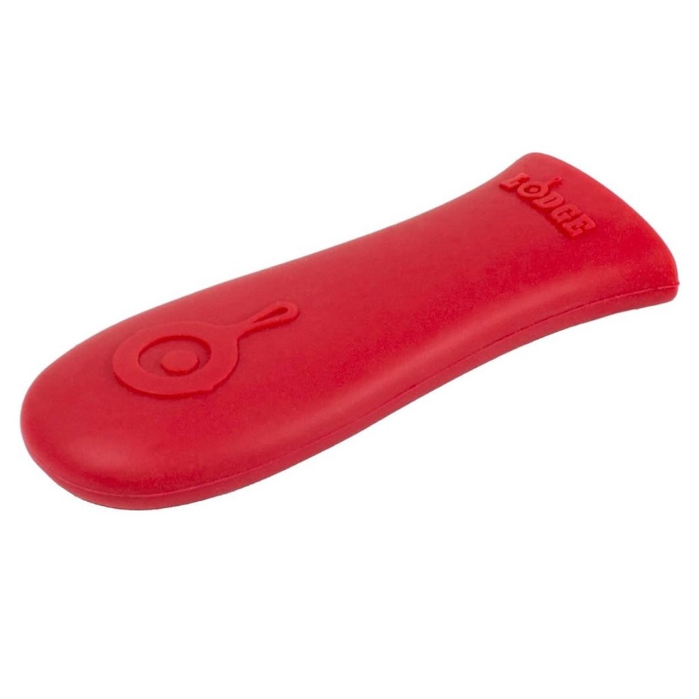 Lodge red silicone hot handle holder 5.13”L x 2”W